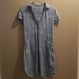 Size S Denim looking dress with pockets